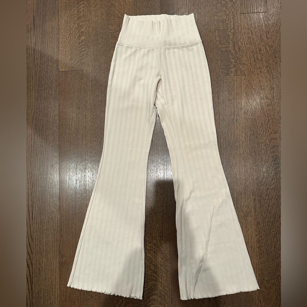 Aerie beige flare legging/ sweatpants